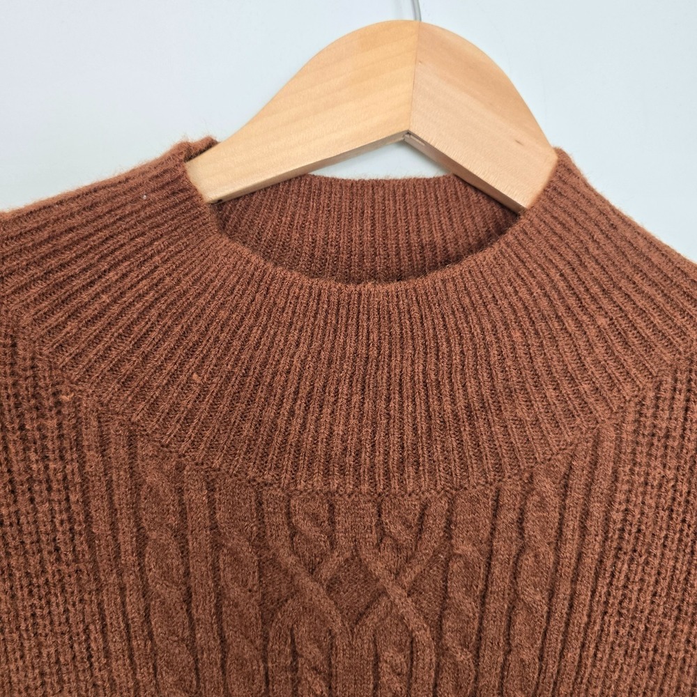 NWT A Loves A Womens Cozy Cabin Cable Knit Sweater Dress Sz XL Fall Quiet Luxury - Picture 7 of 14